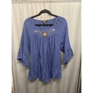 Zac & Rachel Women’s Large Top 3/4 Bell Sleeves (b28.1)